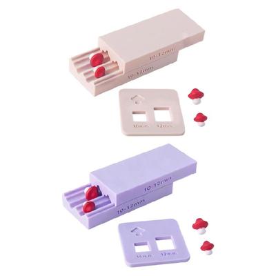 Molde para Artesanato com Contas em Forma de Cogumelo de Argila Plástica Moldes para Pingentes 2 Tamanhos Ferramenta de Design de Joias Acessórios para Joias Feitos à Mão