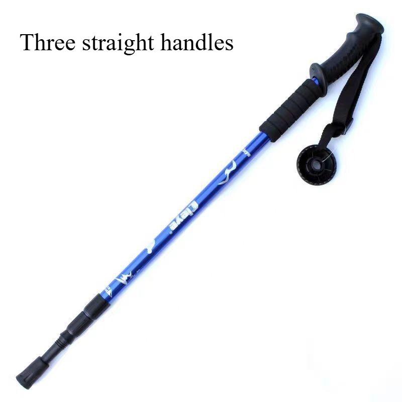 Outdoor Aluminum Alloy Telescopic Hiking Stick Professional Hiking and Walking Stick Travel Cane Equipment
