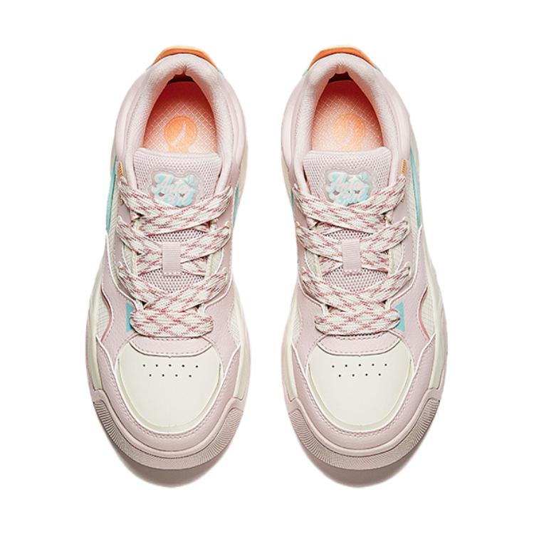 Anta Comfortable Versatile Non-Slip Wear-Resistant Low-Top Kids Skate Shoes Kids Sneakers Pink 322438009-4