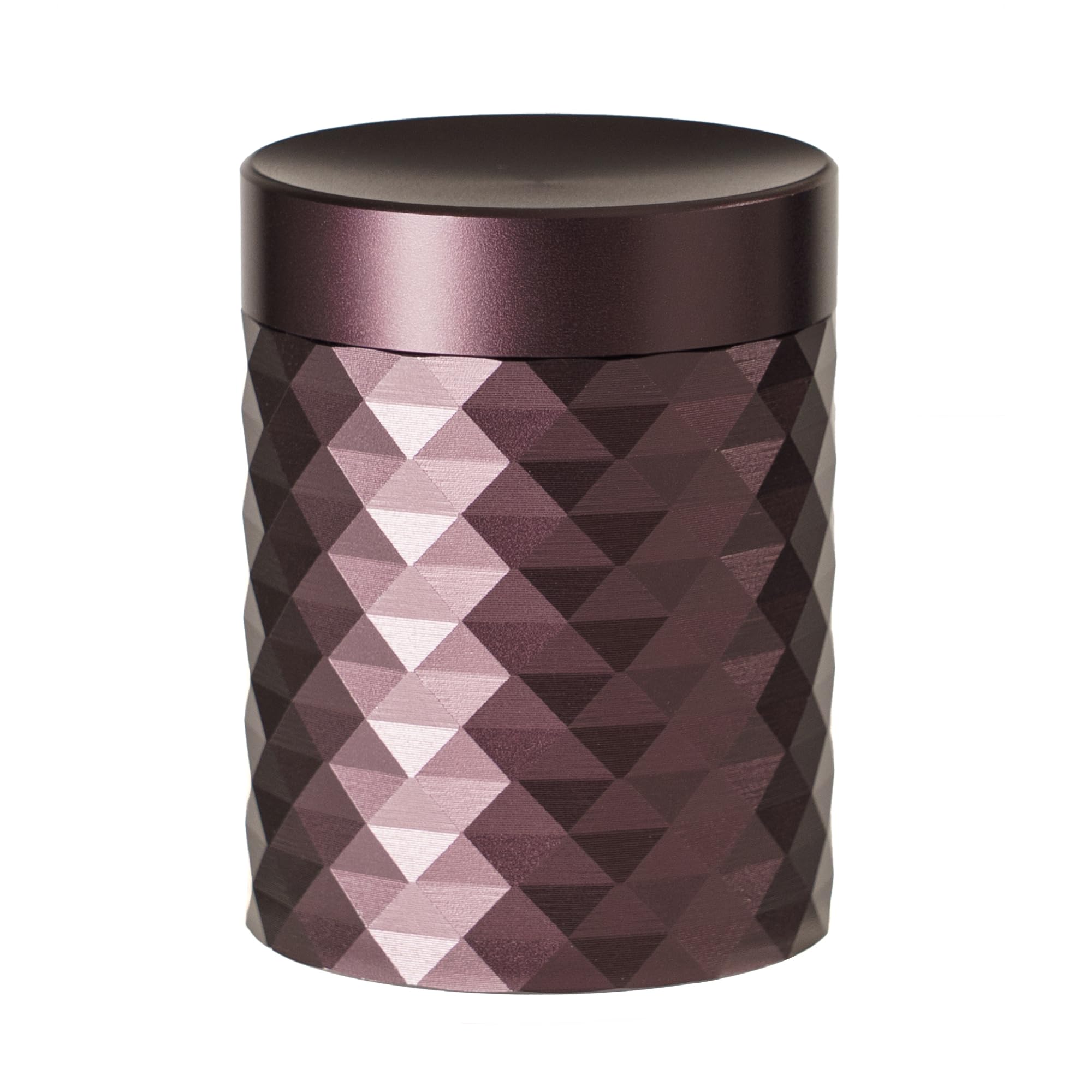 

SEIDO Stylish Aluminum Alloy Tea Caddy with Inner Lid, Airtight Storage Container, Coffee Canister, Compact Tea Caddy, Deep Purple, 80g Loose Tea