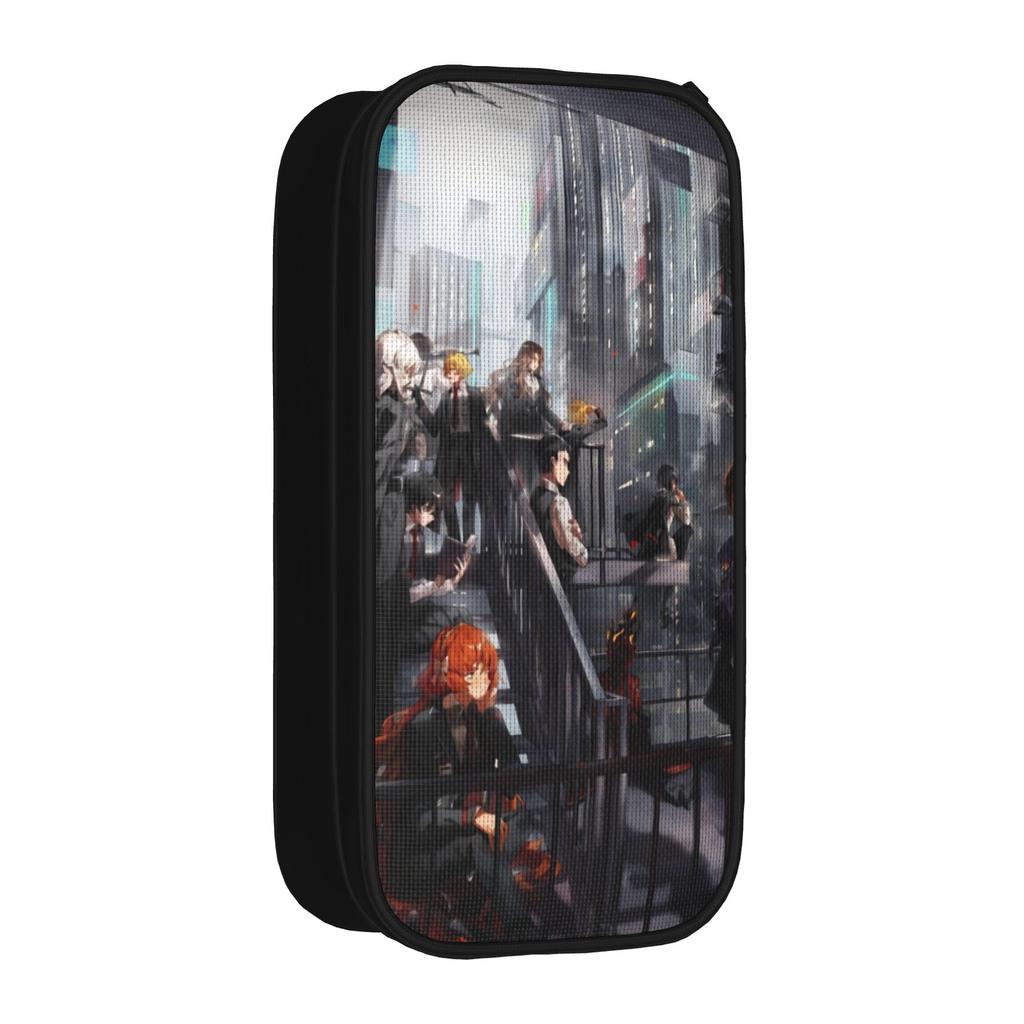 Large-capacity Pencil Case Limbus Company Games Merch Double Layer Pencil Box Women Makeup Bag Gift