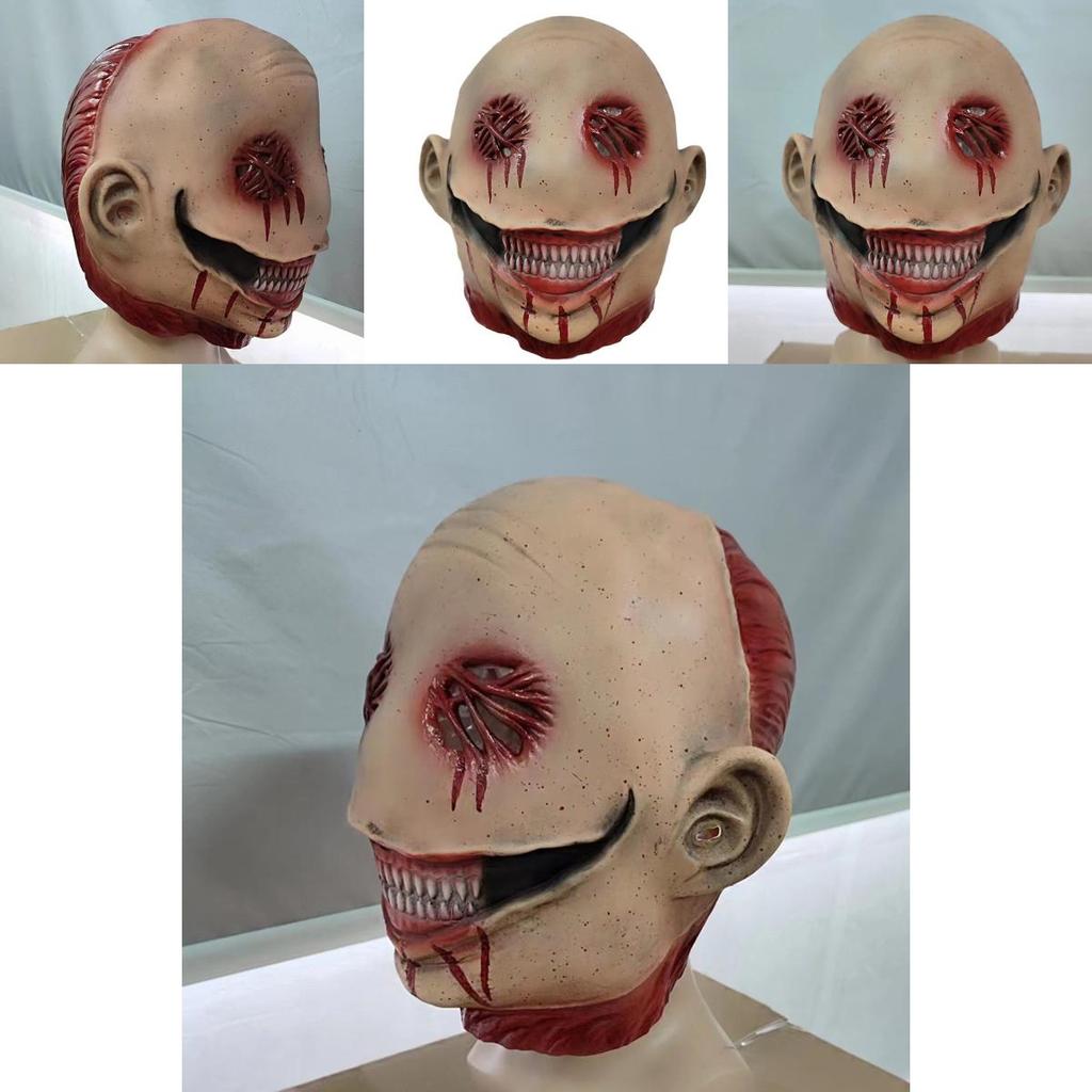 Horror Clown Mask With Latex Construction For Halloween Party And Cosplay