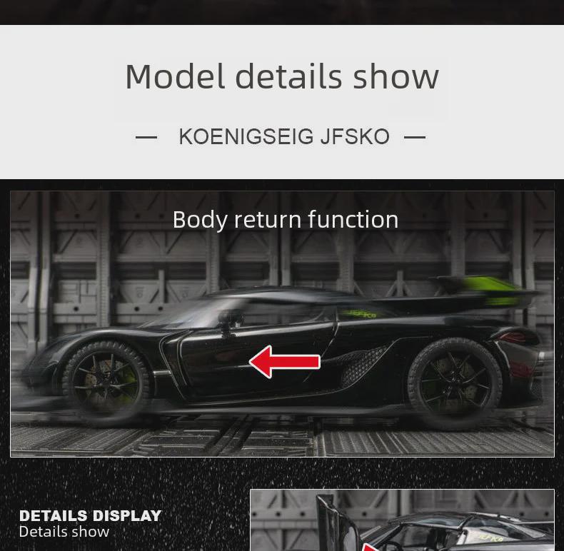 Zhongyuanxing 21019 Alloy Supercar Model: Pull-Back Toy with Sound, Light, and Metal Doors for Kids.