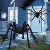 1PC Giant Fluffy Halloween Spider Plush Black Fake Spider Prop for Scary Outdoor Party Haunted House Decor Scene