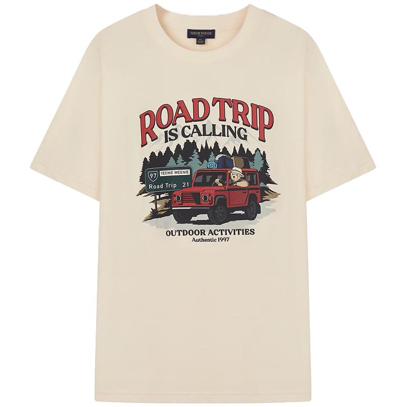 Teenie Weenie Men's Cotton Bear Print Short Sleeve T-Shirt