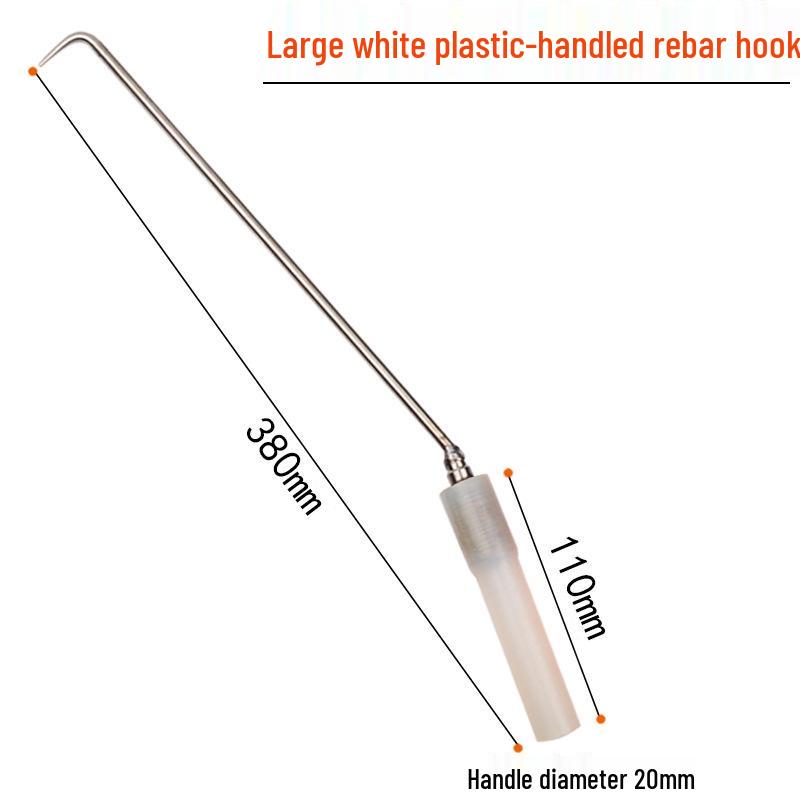 Stainless Steel Rebar Tying Hook with Plastic Handle for Wire Tying