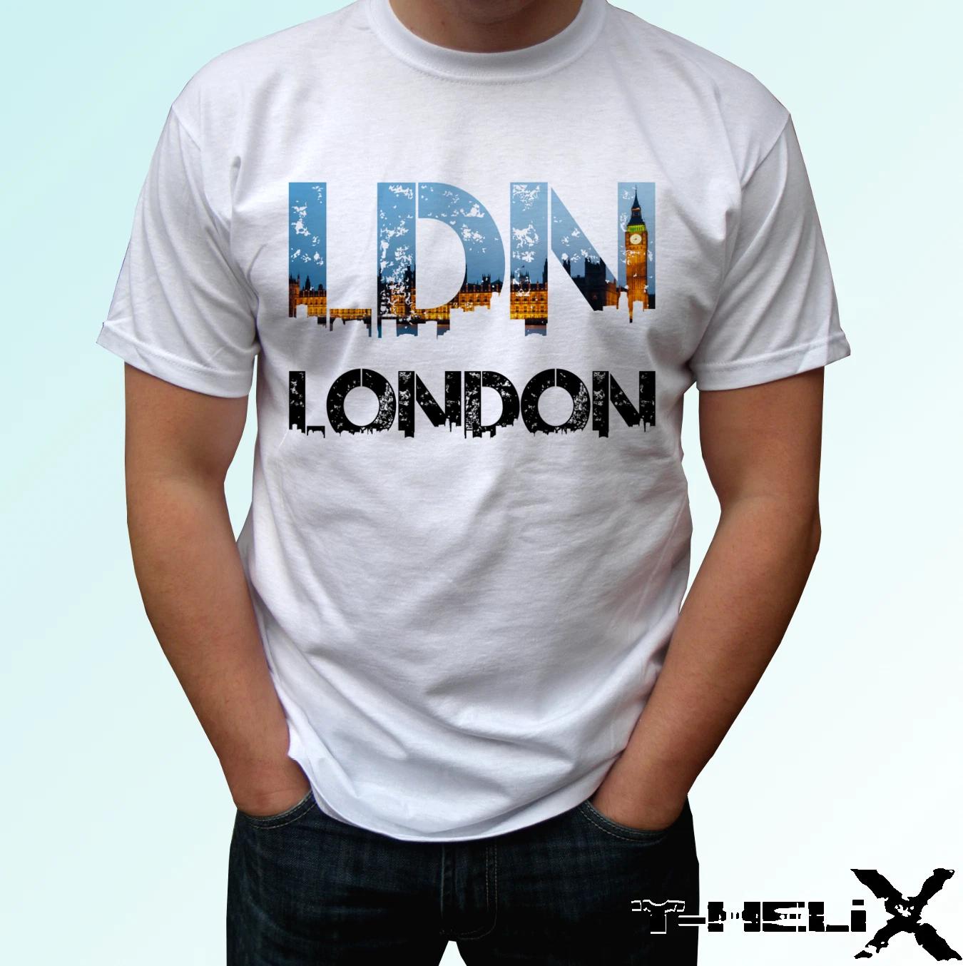 

London LDN - white kids boys T-Shirt top Great Britain flag - s s kids & baby 130