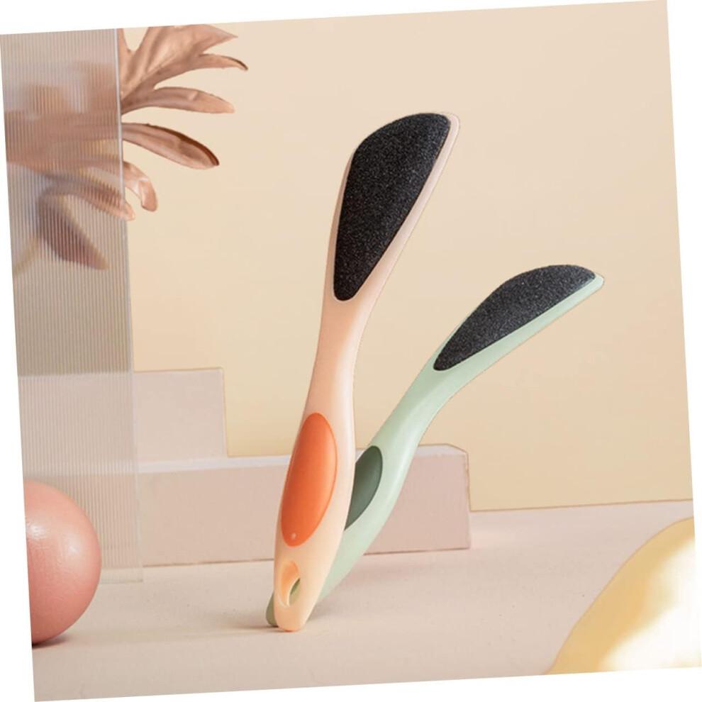 2pcs Foot Skin Device Handheld Foot File Callus Remover Pedicure Scrubber Double-sided Pedicure Tool Rasp Sole
