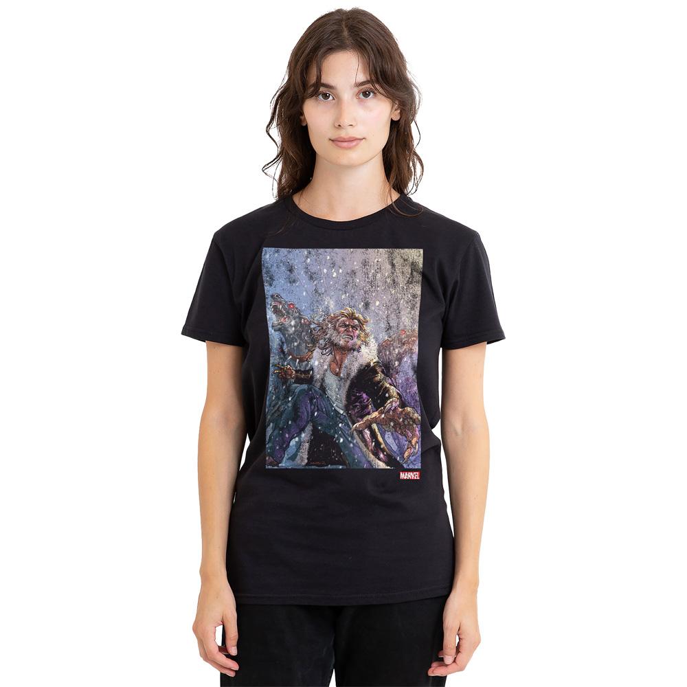 Marvel Unisex Adult X-Men Sabretooth Dogs T-Shirt
