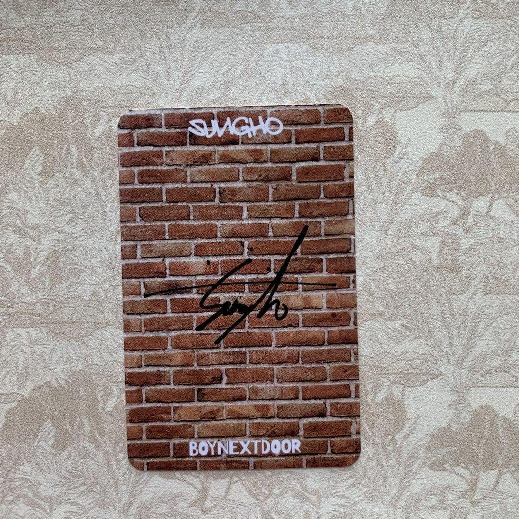 [USED] BOYNEXTDOOR Lakidro why weverse Sungho trading card