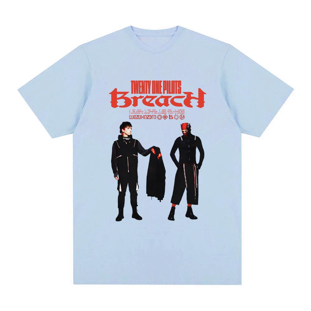 Twenty One Pilots- BREACH T Shirt 2025new Short Sleeve Singer's Same StyleTee-shirt Graphic Printing High Quality Summer Tshirt