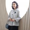 Shiz Madam Women J31820 Round Collar Flare Jacket