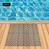25PCS Graphite Interlocking Deck Tiles 12x12In, Durable Anti-Slip Outdoor Flooring, Modern Square PP Tiles, 2000kg Load Capacity