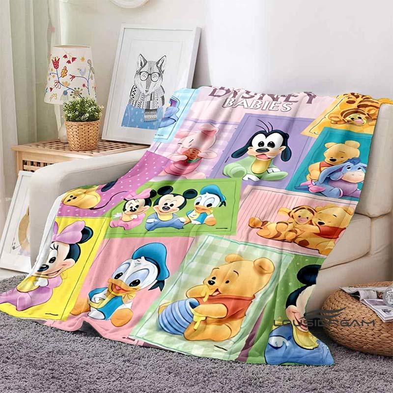 DIY Personalized Name Blanket, Pooh Bear Theme, Soft and Comfortable, Suitable for All Seasons, A Special Gift.