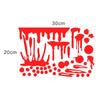 Imitation Blood Hand Foot Luminous Print Stickers Waterproof Horror Zombie Halloween Car Wall Door PVC Party Haunted House Decor