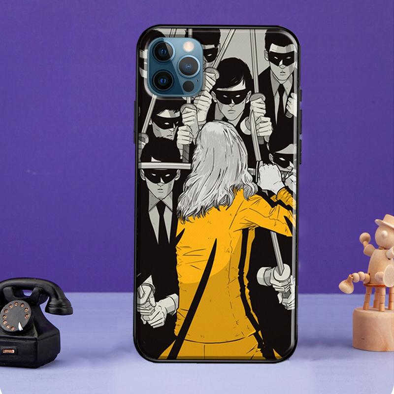 Pouzdro Kill Bill pro iPhone 11 14 Pro Max SE 2020 XR X XS Max 6S 7 8 Plus Kryt pro iPhone 12 13 mini