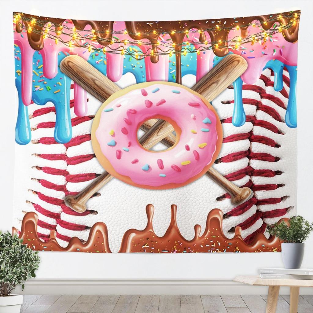 Dragon Tapestry Wall Hanging Western Wild Animal Room Decor Tapestries Kids Boys,Green Blue Purple Aurora Polyester Wall Blanket