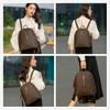 Urban Backpack Bag for Women Fashion Ladies Portable Bags Leather Backbag Luxury Design Aesthetic Printing Words Bagpack Unique