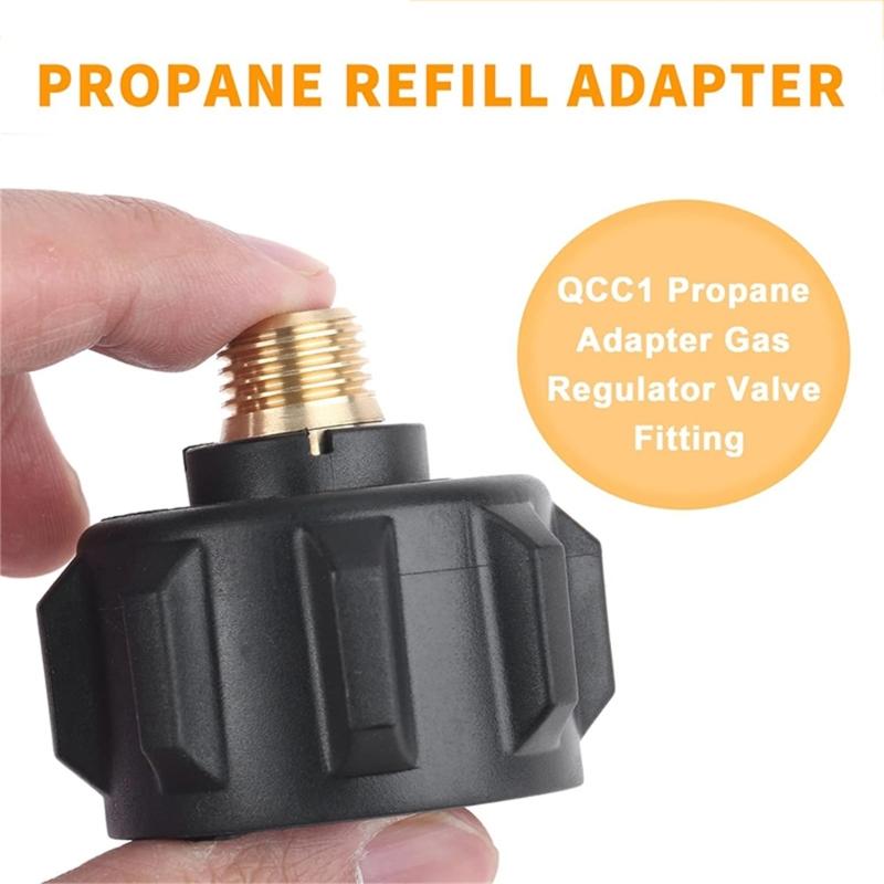 QCC1 Propane Refill Adapter Convenient Camping Accessory QCC1 Propane Adapter Cooking Supplies for Outdoor Activities
