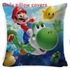 Super Bros Mario Pillow Cover Car Home Living Room Sofa Bedroom Cover Cushion