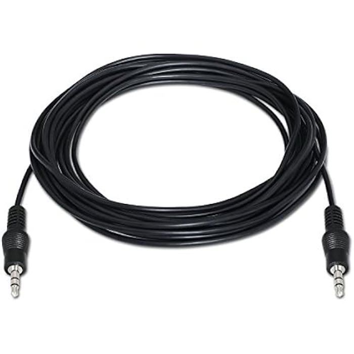 Câble Audio Stéréo - AISENS - A128 - Jack 3.5 - 10 M - Noir