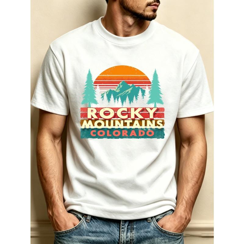 Casual Polyester Tshirt | Navy Blue with White Palm Tree ... S