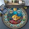 Royal Fish Kingdom Round Area Rug Under Office Chairs Bedroom Living Room Home Decor