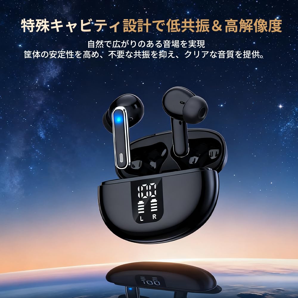 Bluetooth Wireless Earbuds with Mainstream Bluetooth Instant EDR Touch Up to 48 Hours Hours Compatible with with Perfect for and Web Conferencing