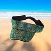Rhinestone Sport Sun Visor Hat Adjustable Summer Cap Fashion Casual Windproof Protection for