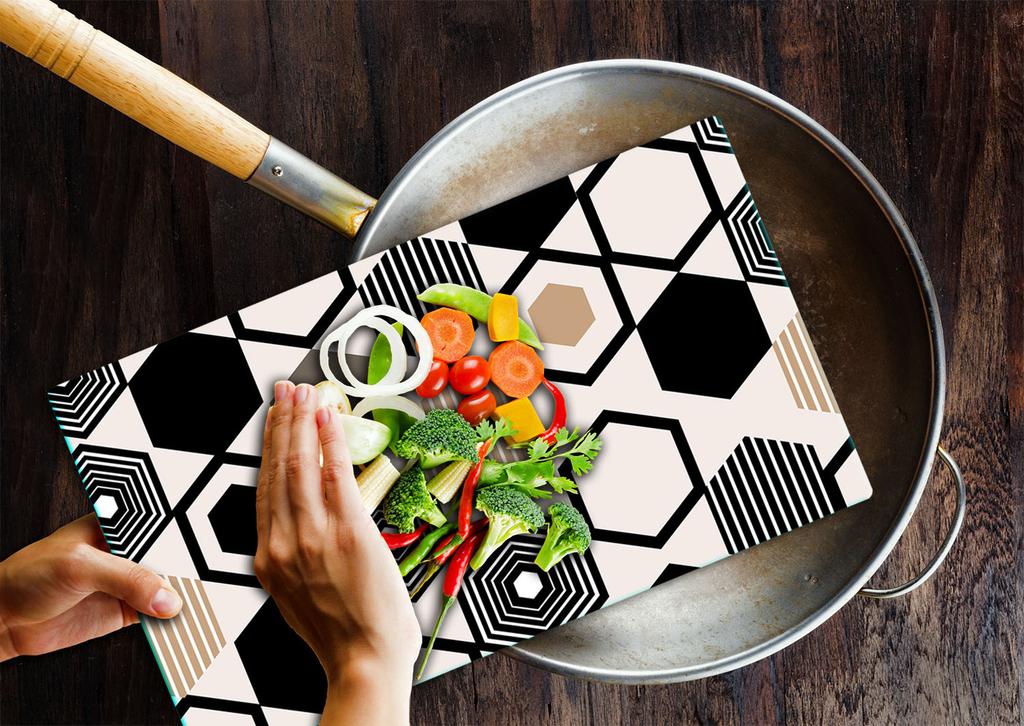 Glass Board Cutting Board 52X30 Mosaic
