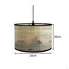 Bamboo Drum Lampshade for Ceiling And Table Use
