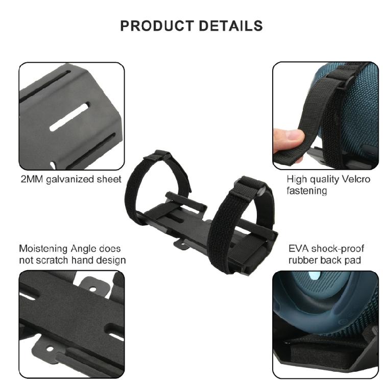 Adjustable Strap Holder for Golf Cart Bike Handlebar Rail Secures Holder for Flip4/5/6 Charge3/4/5 Speaker Mount
