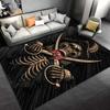 Skelett Piratenmuster Teppich für Wohnzimmer Badezimmer Matte Kreative Fußmatte Teppich für Schlafzimmer Heimdekoration Spielmatten