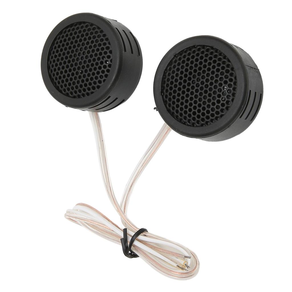 2 Pcs Car Tweeters 97dB 500W Dome Interior Stereo Audio Loudspeaker with Base for Sound System