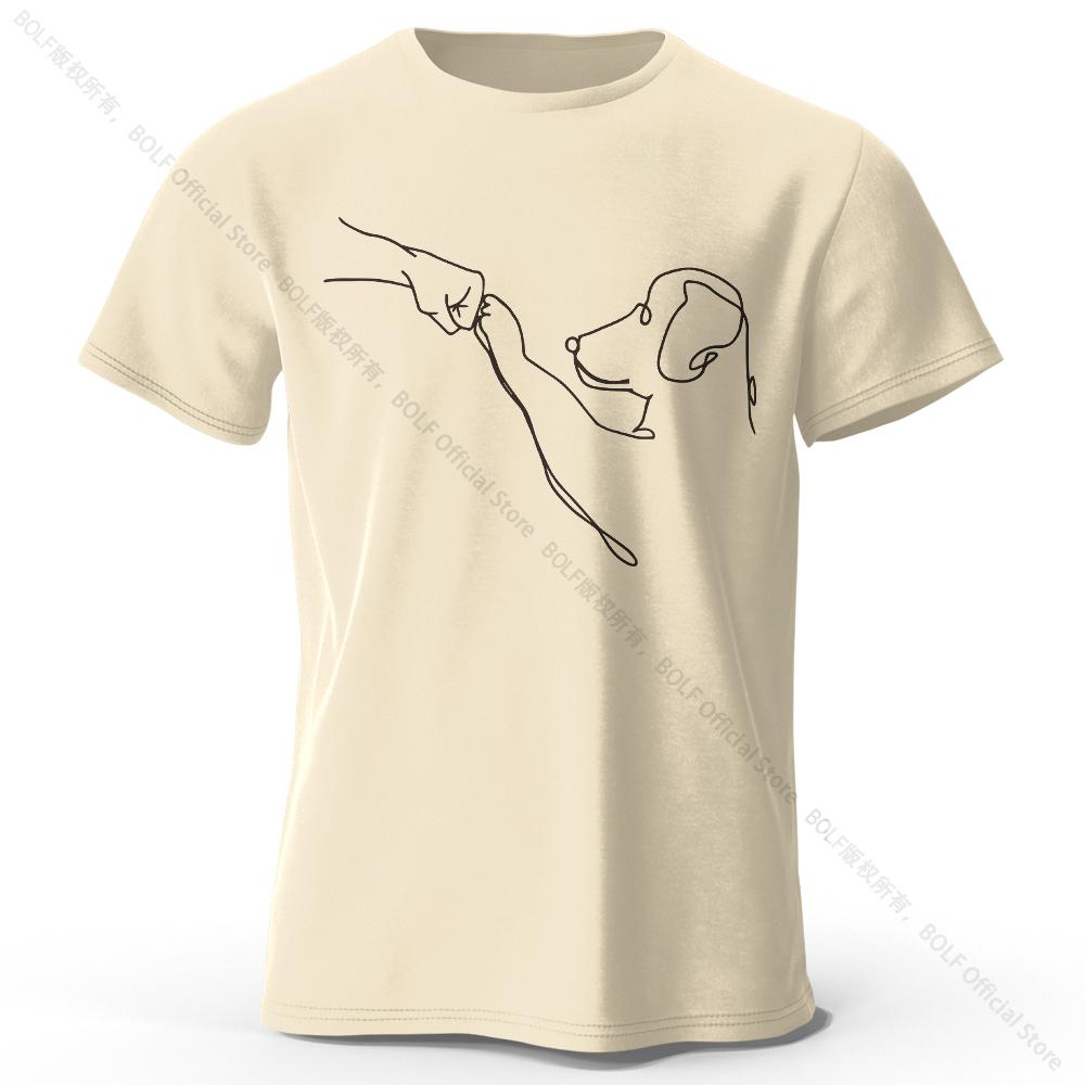 

Футболка Dog Friend в современном минималистичном стиле из 100% хлопка, легкая футболка с круглым вырезом и короткими рукавами, повседневная одежда унисекс 4XL