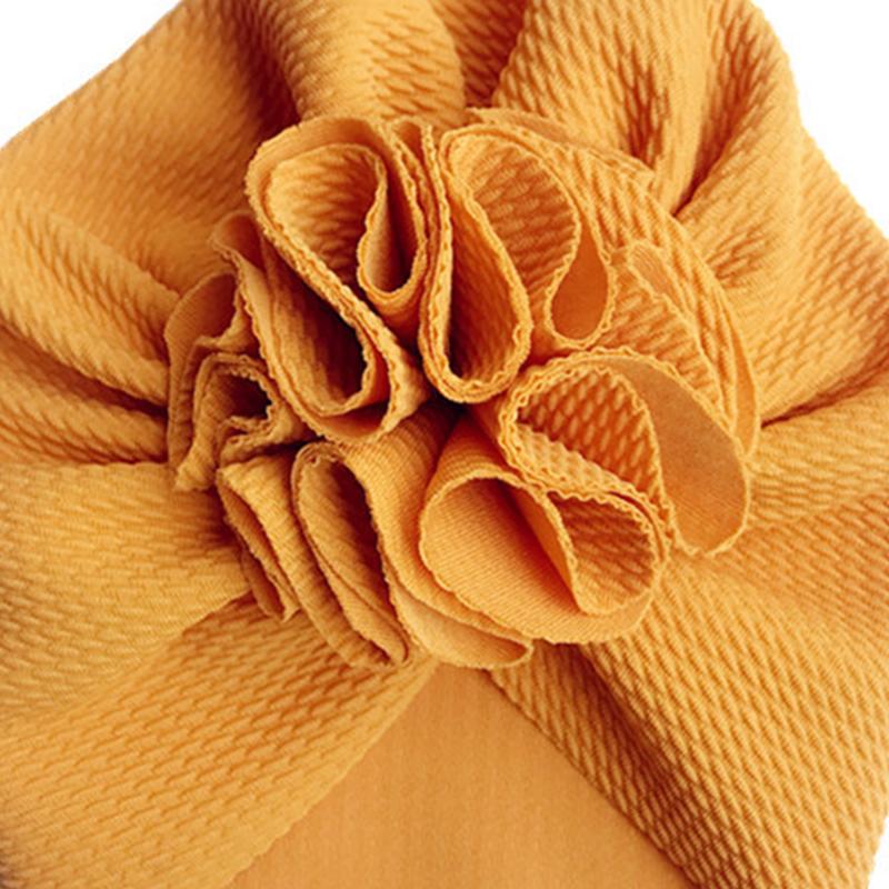 Cute Flower Baby Turban Hat Soft Baby Girl Headwrap Beanie Hat For Newborn Infant Toddler Headwear Headband