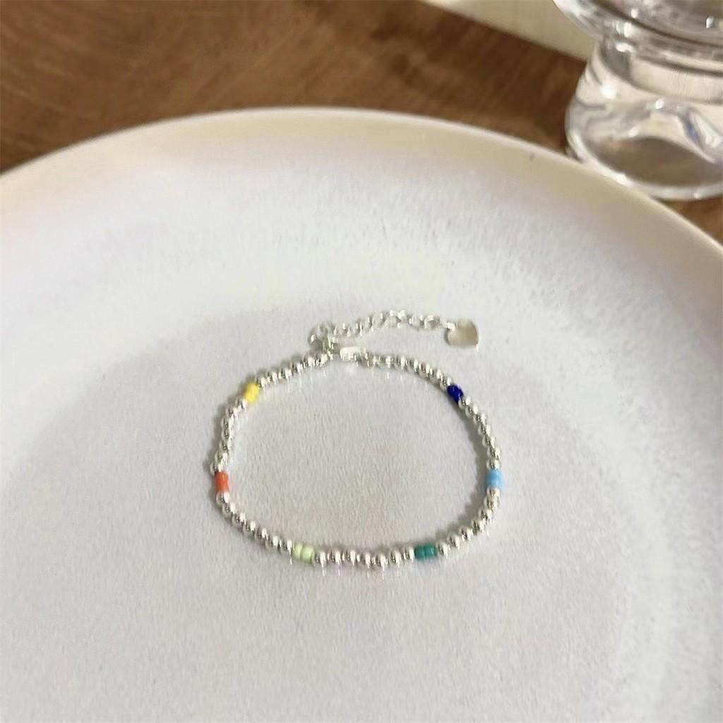 Ceramic Macaron Stylish Sea Shell Beaded Bracelet Womens Sweet Fresh Design Summer
