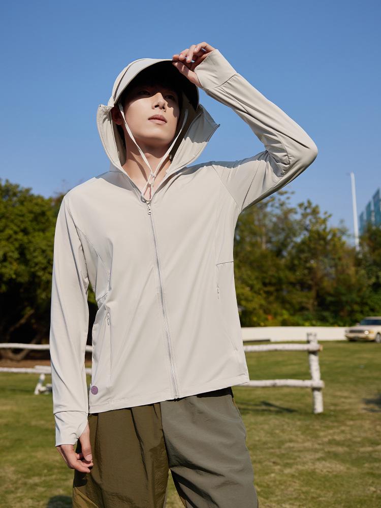 Ice Silk UV Protection Clothing: Unisex Outdoor Sun Shield with Detachable Hood for Cycling, Running, and Fishing