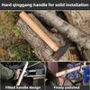 Carbon Steel Forging Iron Hammer Blacksmith Wooden Handle Hammer Blacksmith Flat Mouth Head Hand Tools Manual Multi Purpose