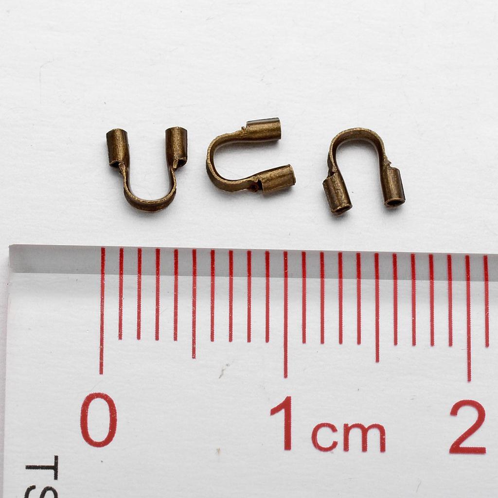 100x U Shape Accessories Wire and Thread Protectors Loops for DIY Jewelry Making