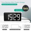 Vibrating alarm clock 7.5'' large display LED LED clock loud alarm clock with bed shaker for heavy sleepers hearing