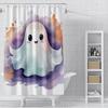 Home Shower Curtains For Bathroom Waterproof Fabric Modern Nordic Style Living Room Curtain Halloween Autumn Pumpkin Decoration