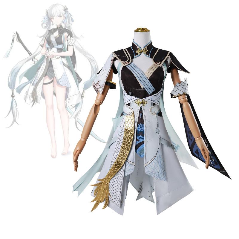 Game Wuthering Waves Jinhsi Cosplay Costume Halloween Party Outfits Performance