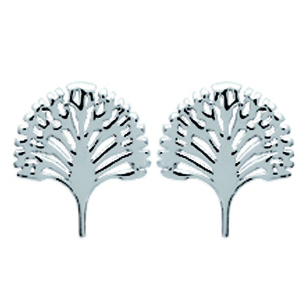 

Les Trésors De Lily [L6304] - Boucles Argent Paons argenté (rhodié) - 10x8 mm