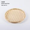 Set di cestini intrecciati in bambù fatti a mano: Setaccio, Contenitore, Piatto da Frutta, Vassoio per Snack, Design Rotondo da Setaccio in Stile Rustico