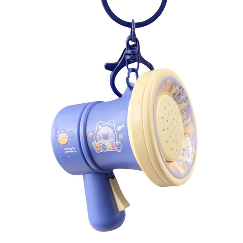 Cute Mini Record Player Keychains with Soothing Music Box Function for Music Lovers