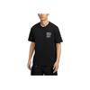 Nike Sport Round Neck Printed Short Sleeve T-Shirt Men Tops Black FV3491-010