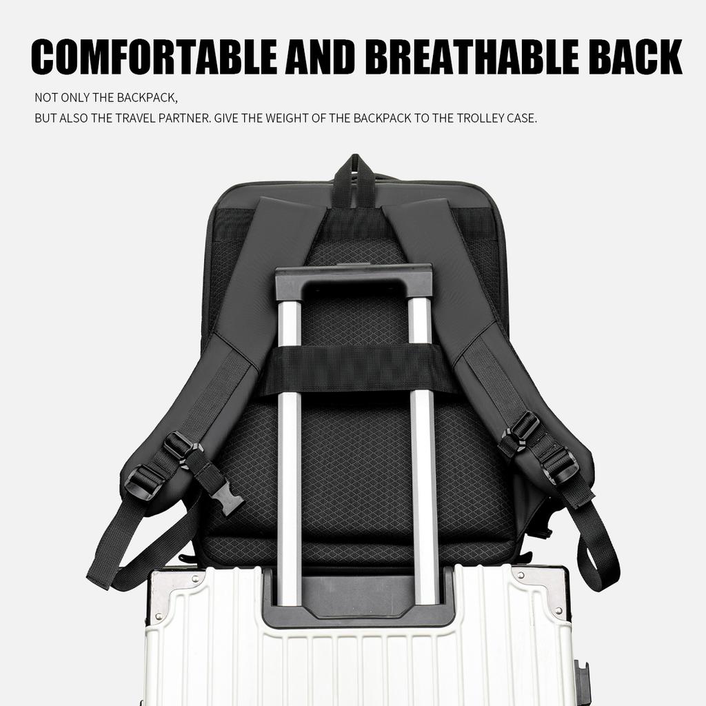 Expanded Backpack Men's Hard Shell Qualitative E-Sports Game Large Capacity Computer Bag Business Travel Double Backpack