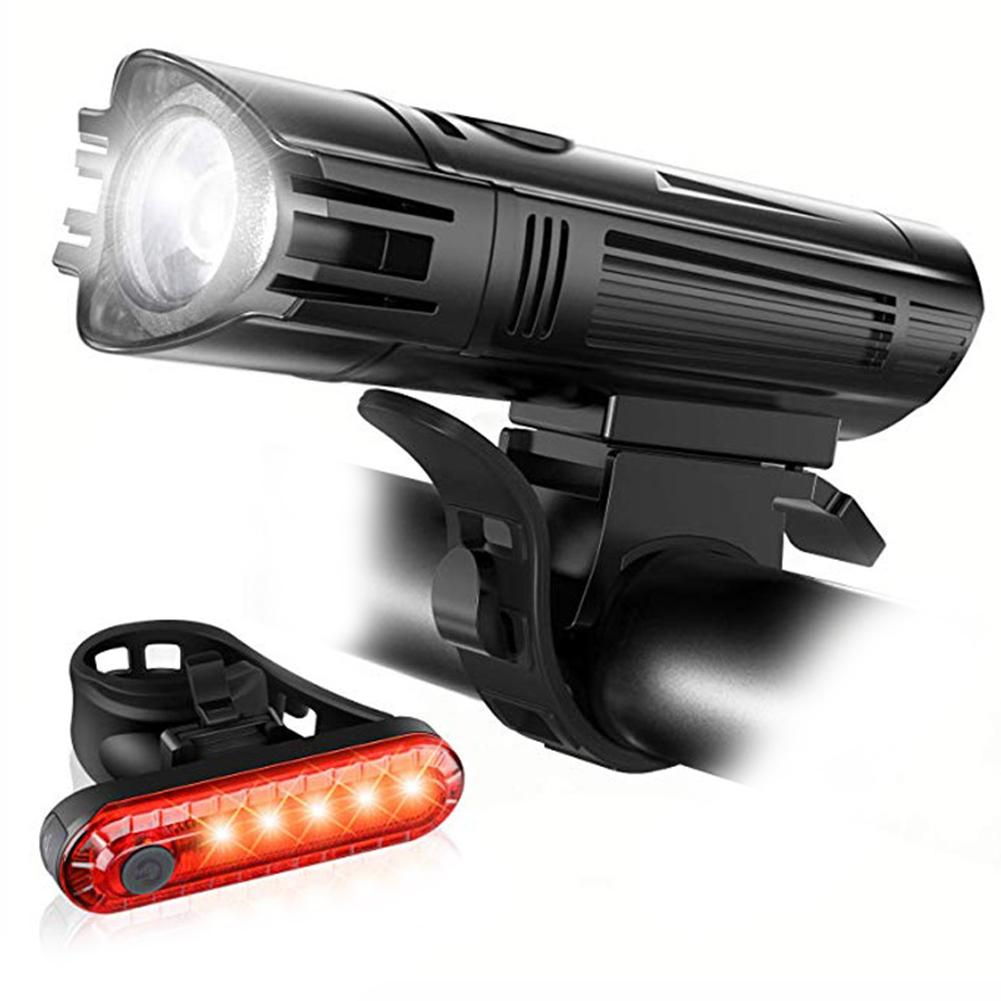 ABS USB Charging Bike Strong Front Light Mountain Bicycle Tail Lamp Cycling Accessory