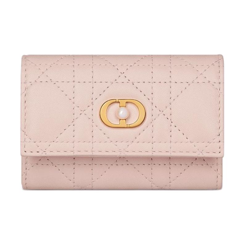 

Dior Jolie CD Logo Wallet With Resin Bead Decoration Women wallet Blush-Pink S3102UNJB-M413 Box(Basic Set+Box)